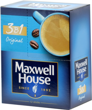 Maxwell House. 3 в 1 180 гр. карт.пачка, 12 пак.