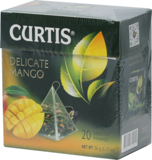 CURTIS. Delicate Mango 36 гр. карт.пачка, 20 пирамидки