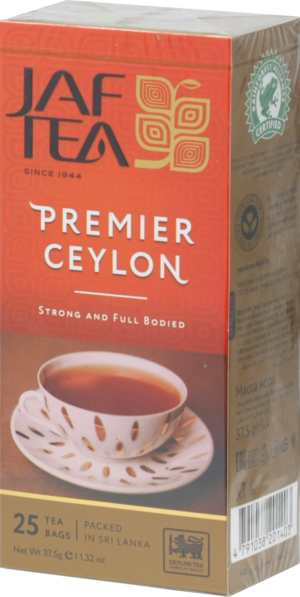 JAF TEA. Premier Ceylon карт.пачка, 25 пак.