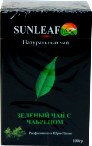 SUNLEAF. Green Tea Thyme 100 гр. карт.пачка