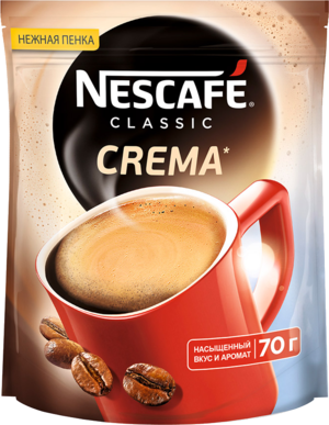 Nescafe. Classic Crema 60 гр. мягкая упаковка