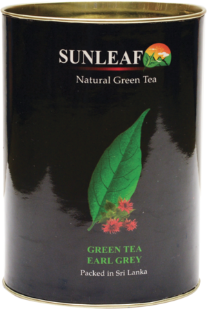 SUNLEAF. Green Tea Earl Grey 75 гр. картонная туба