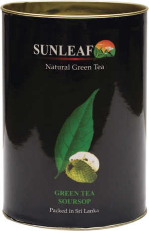 SUNLEAF. Green Tea Soursop 75 гр. картонная туба