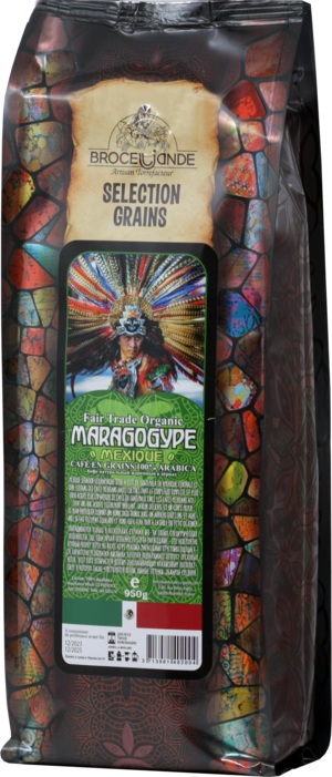 CAFE DE BROCELIANDE. Maragogype Mexique (зерновой) 950 гр. мягкая упаковка