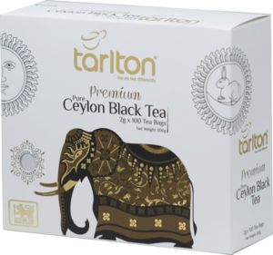 TARLTON. Golden Ceylon. Black Tea 200 гр. карт.пачка, 100 пак.