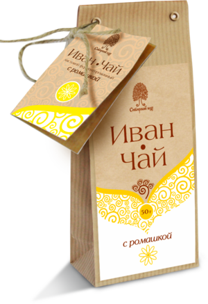 Сибирский кедр. Иван чай с ромашкой 50 гр. мягкая упаковка