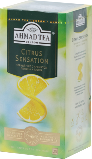 AHMAD TEA. Flavoured Collection. Citrus Sensation 50 гр. карт.пачка, 25 пак.