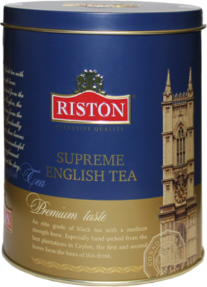 RISTON. Supreme English Tea 100 гр. жест.банка (Уцененная)