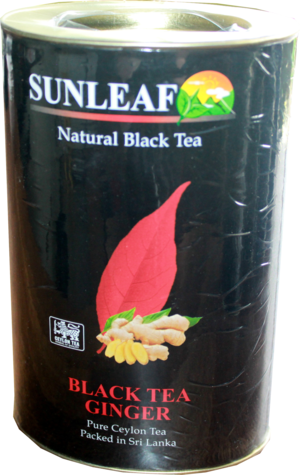 SUNLEAF. Туба. Black Tea Ginger 75 гр. картонная туба
