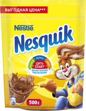 Nestle. Какао Nesquik 500 гр. мягкая упаковка