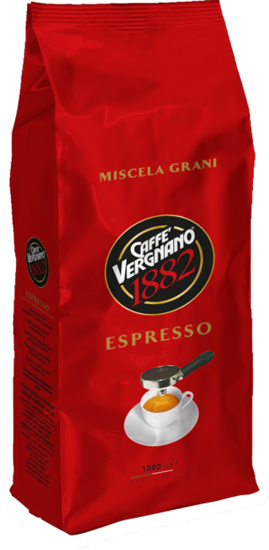 Vergnano. Espresso зерно 1 кг. мягкая упаковка