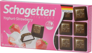 Schogеtten. Yoghurt-Strawberry (Клубничный йогурт) 100 гр. карт.упаковка