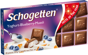 Schogеtten. Yoghurt-Blueberry-Muesli 100 гр. карт.упаковка