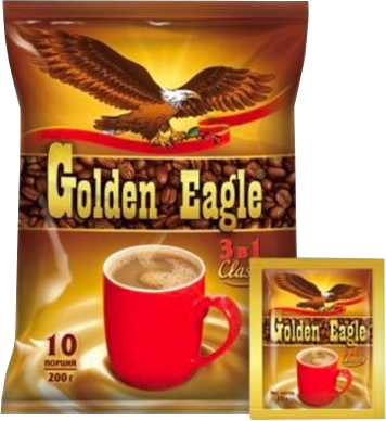 Golden Eagle. Classic 3 в 1 200 гр. мягкая упаковка, 10 пак.
