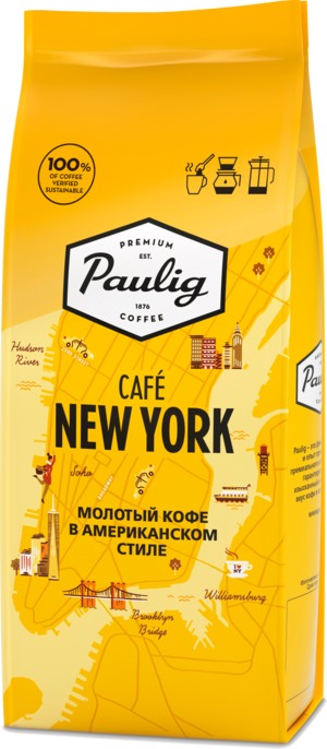 PAULIG. Cafe New York молотый 200 гр. мягкая упаковка