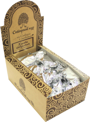 Сибирский кедр. Халва кедровая в шоколадной глазури 500 гр. карт.упаковка (Уцененная)
