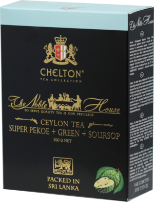 CHELTON. Благородный дом. Черный и зеленый чай с саусепом 200 гр. карт.пачка