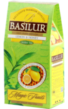 BASILUR. Волшебные фрукты Лимон и мед зеленый 100 гр. карт.пачка