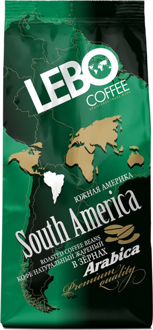 LEBO. Южная Америка зерновой 250 гр. мягкая упаковка