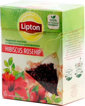 Lipton. Hibiscus Rosehip карт.пачка, 20 пирамидки