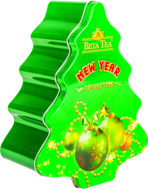 BETA TEA. Новый год. Елка зеленая 50 гр. жест.банка