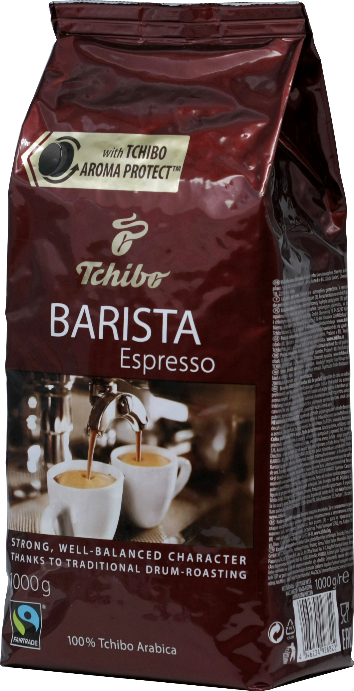 Tchibo. Barista Espresso зерновой 1 кг. мягкая упаковка