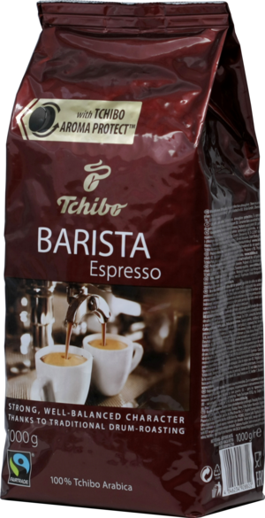 Tchibo. Barista Espresso (зерновой) 1 кг. мягкая упаковка (Уцененная)
