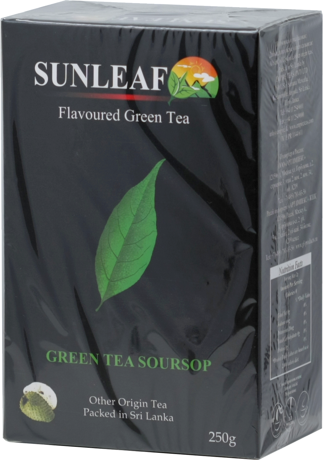 Sun Leaf. Green Tea Soursop 250 гр. карт.пачка