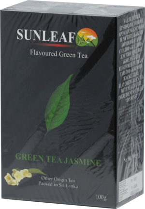 SUNLEAF. Green Tea Jasmine 100 гр. карт.пачка