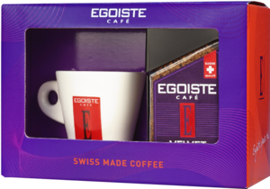 EGOISTE. Подарочный набор Velvet + чашка красная 95 гр. карт.упаковка