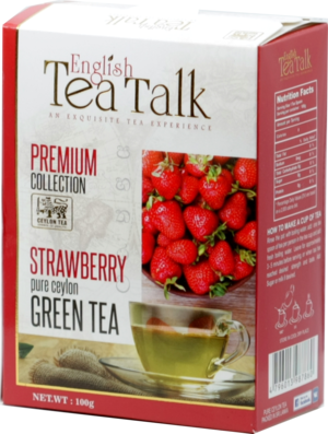 English Tea Talk. Green tea Strawberry 100 гр. карт.пачка (Уцененная)
