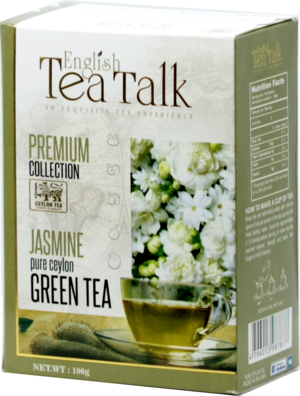 English Tea Talk. Green tea Jasmine 100 гр. карт.пачка
