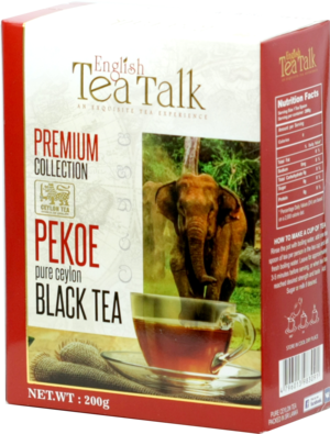English Tea Talk. Black tea PEKOE 200 гр. карт.пачка
