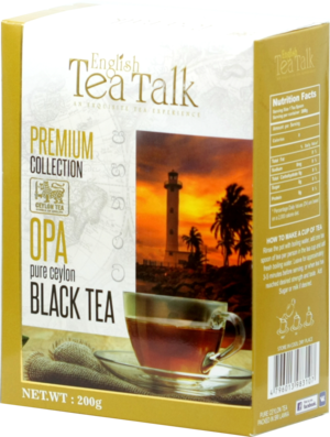 English Tea Talk. Black tea OPA 200 гр. карт.пачка