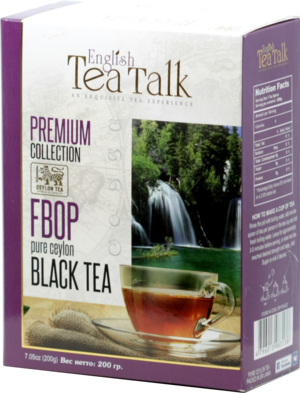 English Tea Talk. Black tea FBOP 200 гр. карт.пачка