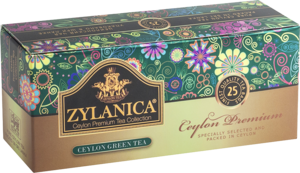 ZYLANICA. Ceylon Premium Green Tea 50 гр. карт.пачка, 25 пак.