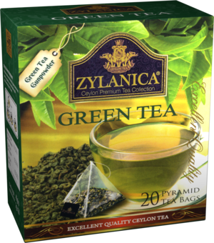 ZYLANICA. Green tea 40 гр. карт.пачка, 20 пак. (Уцененная)