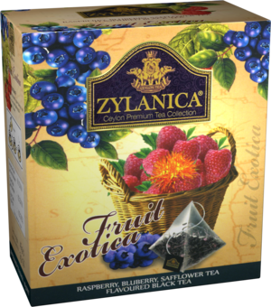 ZYLANICA. Fruit Exotica (малина и черника) 40 гр. карт.пачка, 20 пак. (Уцененная)