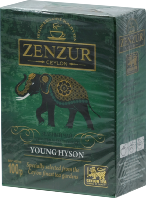 Zenzur. Young Hyson (зеленый крупнолистовой) 100 гр. карт.пачка