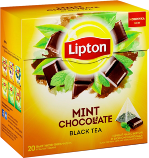 Lipton. Mint Chocolate 36 гр. карт.пачка, 20 пирамидки