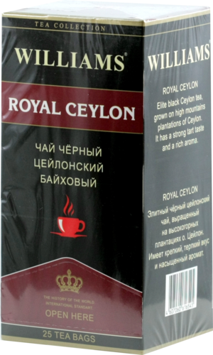 WILLIAMS. Royal Ceylon карт.пачка, 25 пак.