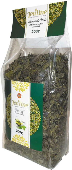Tea Line. Big Leaf Green Tea 200 гр. мягкая упаковка (Уцененная)