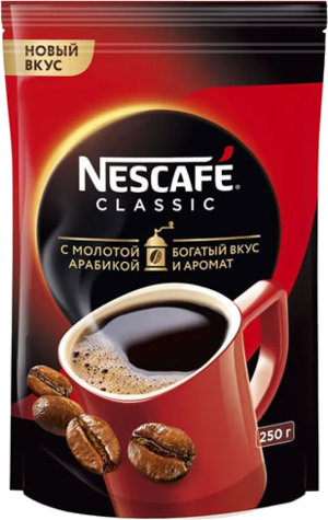 Nescafe. Classic с молотым 250 гр. мягкая упаковка