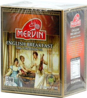 Mervin. English Breakfast 125 гр. карт.пачка (Уцененная)