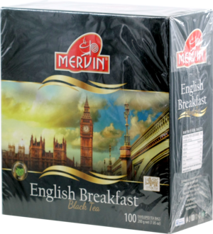 Mervin. English Breakfast 200 гр. карт.пачка, 100 пак. (Уцененная)
