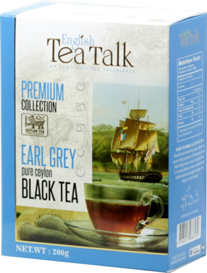 English Tea Talk. Black tea Earl Grey 200 гр. карт.пачка