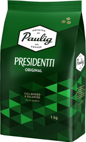 PAULIG. Presidentti Original  (зерновой) 1 кг. мягкая упаковка