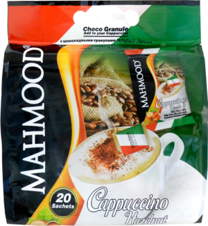 MAHMOOD Coffee. Cappuccino Hazelnut 500 гр. мягкая упаковка, 20 пак.