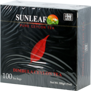 SUNLEAF. Dimbula Ceylon tea 200 гр. карт.пачка, 100 пак.