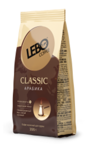 LEBO. Classic Arabica молотый 100 гр. мягкая упаковка